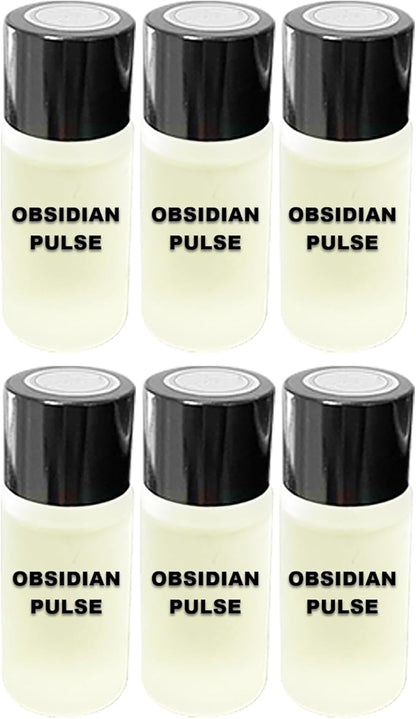 Car Air Freshener Refill Liquid Set of 6 x 10 ML - Smart Car Air Freshener Refill - Car Fragrance Refill - Car Diffuser Refill (Obsidian Pulse)