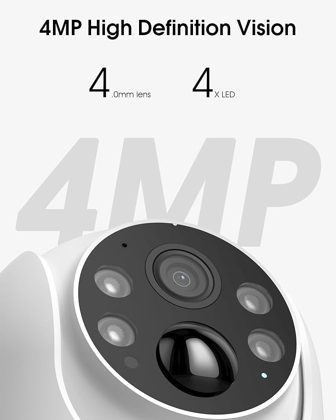 ARCCTV Security Cameras Outdoor Wireless 4MP Solar WiFi (4 Pack)