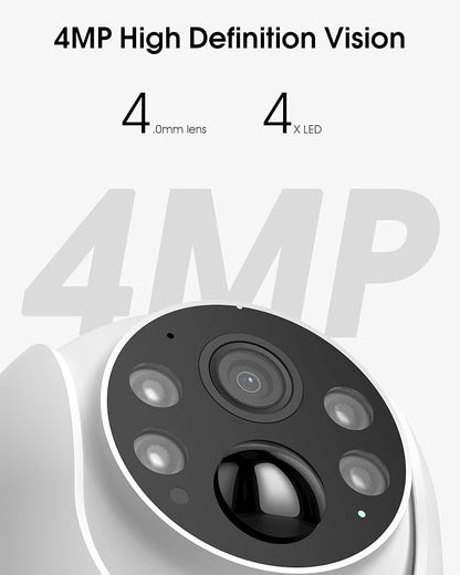 ARCCTV Security Cameras Outdoor Wireless 4MP Solar WiFi (4 Pack)