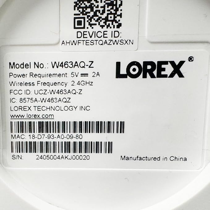Lorex 2K Dual Lens Indoor Wi-Fi Security Camera | Auto-Tracking | 360° Pan-Tilt | Person & Pet Detection | IR Night Vision | 2-Way Talk | Call Button | Cloud & Local Storage (SD Card not Included)
