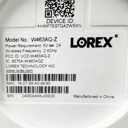 Lorex 2K Dual Lens Indoor Wi-Fi Security Camera | Auto-Tracking | 360° Pan-Tilt | Person & Pet Detection | IR Night Vision | 2-Way Talk | Call Button | Cloud & Local Storage (SD Card not Included)