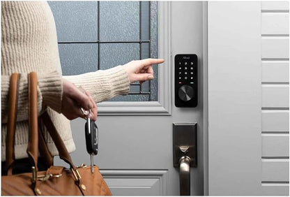 Alfred Touchscreen Keypad Pin + Bluetooth + Z-Wave + Key Entry (DB1-B-BL) Smart Door Lock