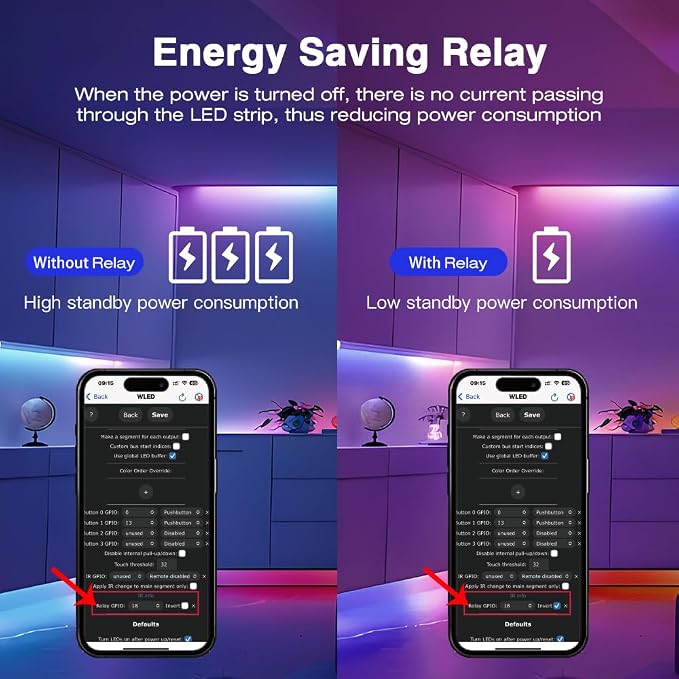 GLEDOPTO Elite ESP32 WLED LED Controller with Ethernet Music Sound Reactive UART Energy Save Relay 20A Pluggable Fuse DIY Dynamic for WS2811 WS2812 SK6812 WS2815 Digital Addressable RGB IC Strip Light
