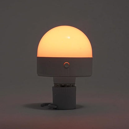 E26/E27 Rechargeable 3 Color Light Bulb with Remote Control & 30/60/120 Minutes Timer, 2000mAh Backup Bulb for Sconces and Lamps, 5W E26 Detachable Charging for Non-Hardwired Fixture, Dimmer