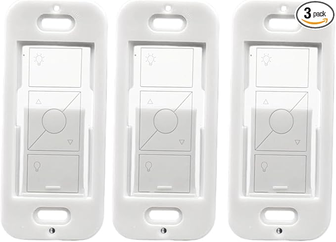 LXLO Remote Wallplate Bracket, Perfectly Compatible with Lutron Wireless Pico Remote Contro,Seamless Snap Wall Mount Bracket,Enhance Your Smart Home Experience (3pcs)