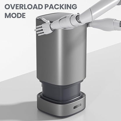 ELPHECO Self-Bagging Automatic Trash Can Stainless Steel 4 Gallon Sensor Trash Bin, Self-Sealing Dustbin, 15 Liter Garbage Can, Large Touchless Metal Trash Can for Home, Hotel, Office, Silver