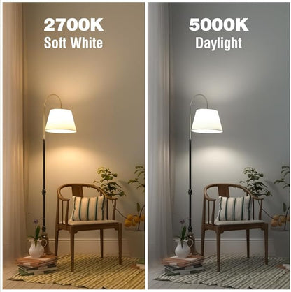 KEIVO A19 3-Level Brightness, Adjustable via Standard Switch(Not for 3-Way Sockets), 100W/70W/30W Equivalent, Daylight 5000K, 12W/9W/3W, E26 Base, Frosted, 4-Pack