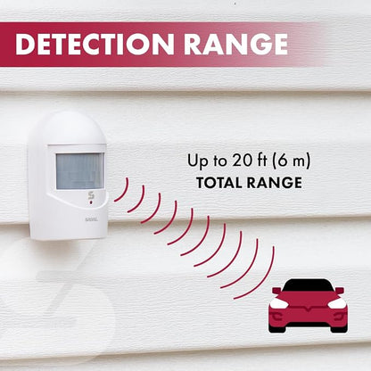 Sabre Driveway Alert, Wireless Motion Detector Sensor System with Driveway Alert, Weatherproof for Outdoor Security