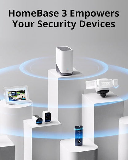 eufy Security, Wireless Video Doorbell S220 Add-on with 2K Resolution and eufy Security HomeBase S380 (HomeBase 3)
