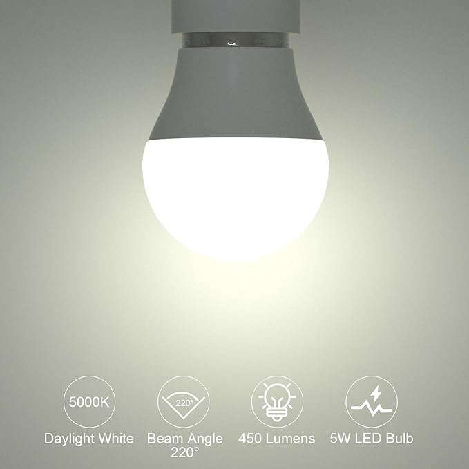 ORALUCE 丨 Bundle - A15 Lightbulbs Daylight White 5000K (Pack of 6) & Smart LED Bulb A19 Wi-Fi and Bluetooth (Pack of 4)