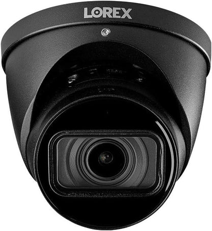Lorex 4K (8MP) Motorized Varifocal Smart IP Dome Security Camera with Listen-in Audio and Real-Time 30FPS Recording - Black
