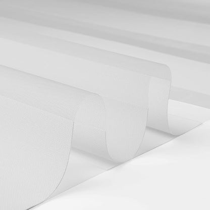 Motorized Zebra Blinds with Remote, Work with HomeKit Alexa, Smart Light Filtering Horizontal Automatic Electric Window Shades for Home Office Customsize(55% Blackout White)