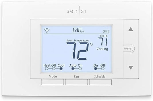 Emerson Sensi Wi-Fi Smart Thermostat for Smart Home, Pro Version, Works with Alexa, Energy Star Certified
