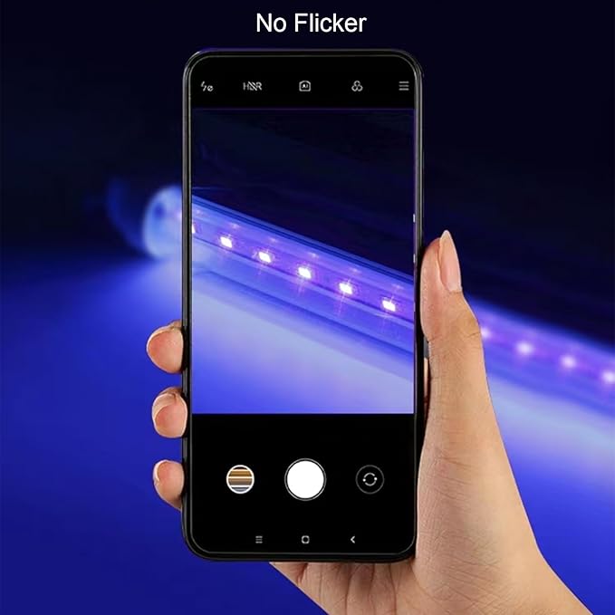 10W 1ft Blacklight Bar T5, 2 Pack UV LED Blacklight, 395-400nm Black Light Tube with USB+Switch+59in Cord, Black Lights for Glow Party, Bedroom, Body Paint, Fluorescent Poster, Birthday