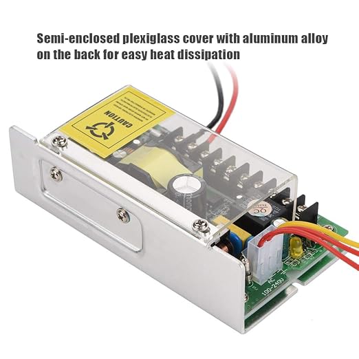 12V/5A Power Supply for Smart Home Door Entry Access Control System Switch Support Battery Over-Discharge Function
