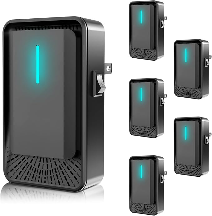 2026 Plug in Air Purifiers Air Ionizers for Dust Mites, Odor Eliminator for Home With Negative Ion Generator, Quiet Mini Air Freshener for Bedroom,Kitchen, Office, Portable Air Ionizer Smoke & Dust(6)