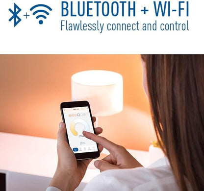 Cree Lighting Connected Max Smart Led Bulb A19 60W Tunable White + Color Changing, 2.4 Ghz, Compatible with Alexa and Google Home, No Hub Required, Bluetooth + WiFi, 6Pk