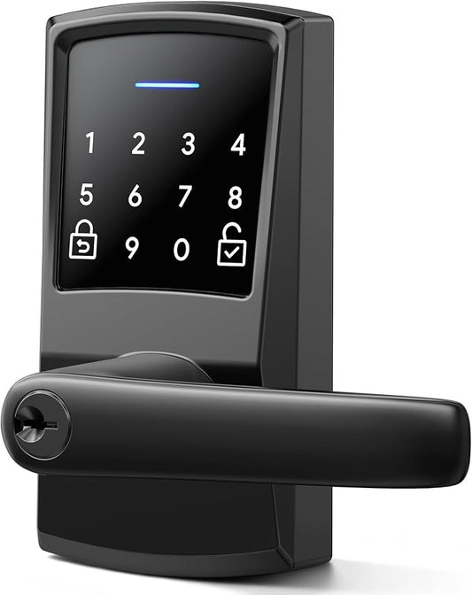 Keypad Door Lock with Handle, Keyless Entry Digital Code for Front Door