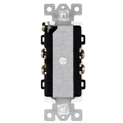 ENERLITES Ivory Double Paddle Decorator 3-Way Switch, 15A, 1 Pack