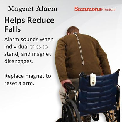 Sammons Preston Magnet Alarm, Fall Management System for Elderly Residents, Aid for Monitoring Patients in Bed or In Wheelchairs, Alarm System for Assisted Living Residents and Elderly Care