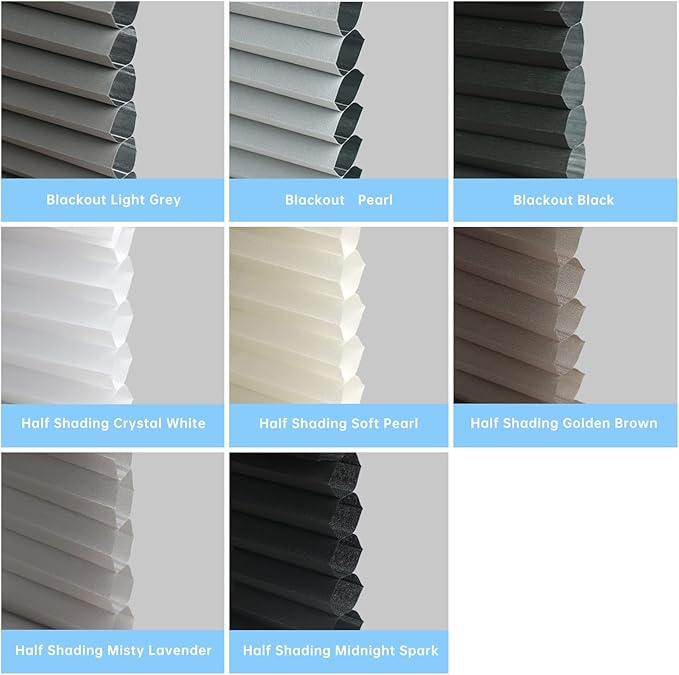 Cellular Shades Fabric Samples for Cellular Shades, Honeycomb Window Blinds Fabric Samples, Multicolor