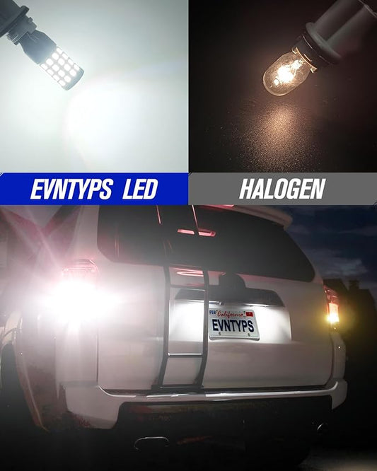 2025 New Upgrade 912 921 LED Reverse Lights Bulb,906 922 W16W LED Bulb Replacement for Back Up Lights，T15 Backup Cargo Lights For Car Trunks 6000K Xenon White (2pcs)