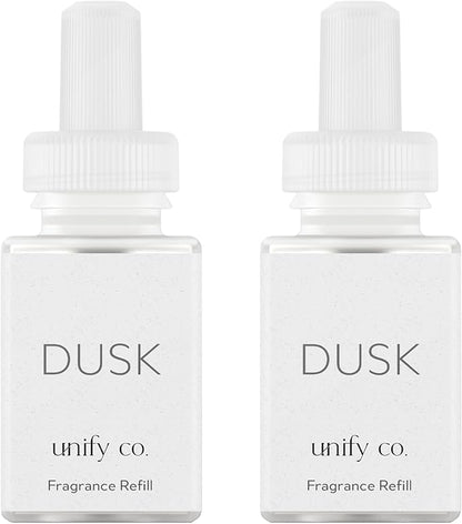 Pura & Unify Co. Home Scent Refill - Smart Home Air Diffuser - Long-Lasting Luxury Fragrance per Refill - Home Essential - Clean & Safe Diffuser Fragrance - 2 Pack, Dusk