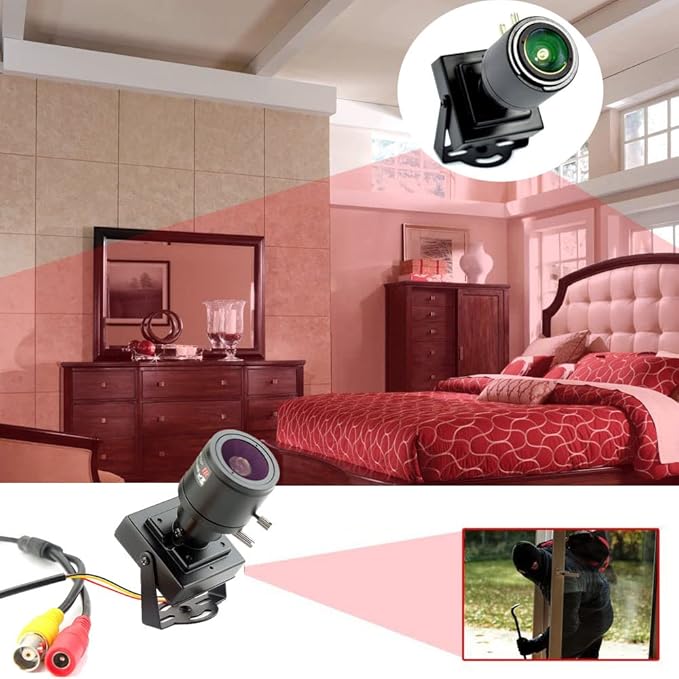 CCTV 960H 1000TVL HD Mini Spy Security Camera 2.8-12mm Varifocal Lens Indoor Surveillance Camera