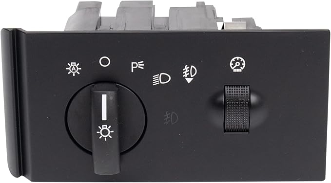 TRQ Headlight Switch Compatible with Automatic Headlights and Fog Lights 2005-2007 Ford F-250 Super Duty F-350 Super Duty F-450 Super Duty F-550 Super Duty