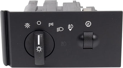 TRQ Headlight Switch Compatible with Automatic Headlights and Fog Lights 2005-2007 Ford F-250 Super Duty F-350 Super Duty F-450 Super Duty F-550 Super Duty