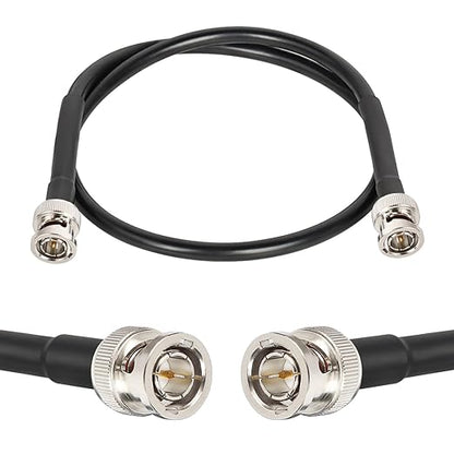 XRDS -RF 12G SDI Cable 2FT, SDI Video Cables 3G/6G/12G 75ohm BNC Male Cable Supports HD-SDI/3G/6G-SDI/4K/8K for Video Security Camera SDI Converter