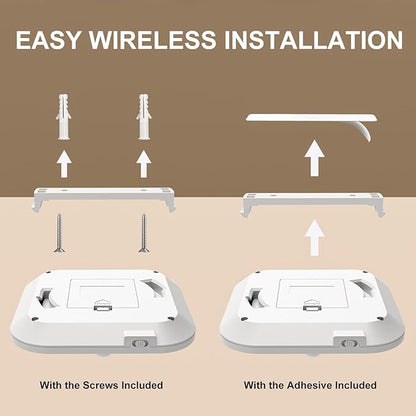 Battery Operated Ceiling Light, Motion Sensor Light Indoor, Motion Activated for Bathroom Stair Hallway Shed Laundry Daylight Auto On/Off