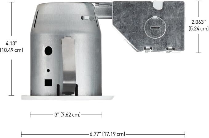 GLOBE Electric 90718 3" LED IC Rated Swivel Round Trim Recessed Lighting Kit 4-Pack, White Finish, Easy Install Push-N-Click Clips, Bulbs Included, 3.25" Hole Size, 400 Lumen