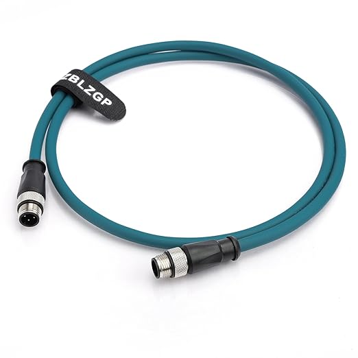 M12 4-pin D Code - D Code Cable Ethernet Shielded Flame-Retardant Cable Material Excellent Safety for Safety-Conscious Networks 20M