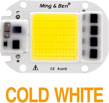 LED COB Lamp Chip 20W 30W 50W AC 110V 220V Smart IC LED Beads For DIY LED Grow Floodlight Bulb Day White Cold White Warm White(Cold White,20W 220v)
