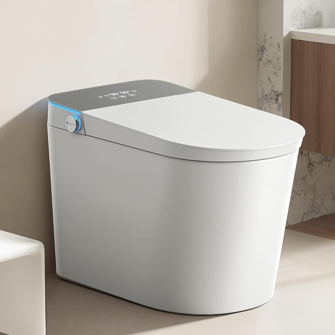 Smart Toilet with Bidet Built-in: Super Gentle Wash Bidet Toilet with Dryer