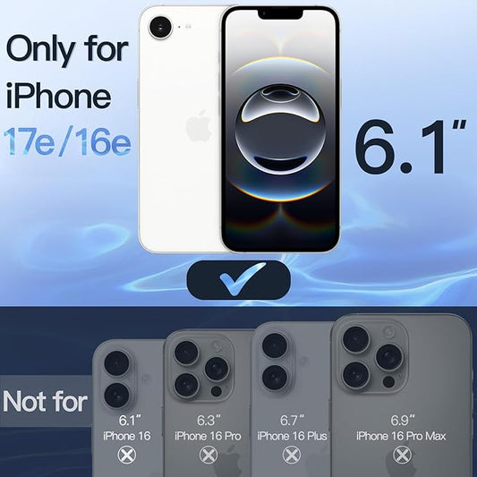 JETech Privacy Full Coverage Screen Protector for iPhone 17e (2026) / iPhone 16e, Anti-Spy Tempered Glass Film, Edge to Edge Protection Case-Friendly, 6.1-Inch Display, 2-Pack