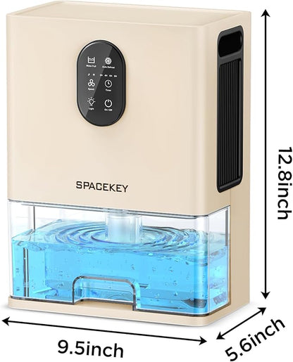 Dehumidifier, 106 OZ Water Tank (1000 sq.ft) Dehumidifiers for Home, Quiet Dehumidifier for Bathroom Bedroom Basement RV with Timer Setting, Auto Shut Off, 7 Colors LED Light, Sleep Modes, White