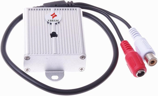 Vanxse® Mini Microphone High Sensitive Pickup Audio Mic Waterproof Metal Case for CCTV Security Camera DVR System