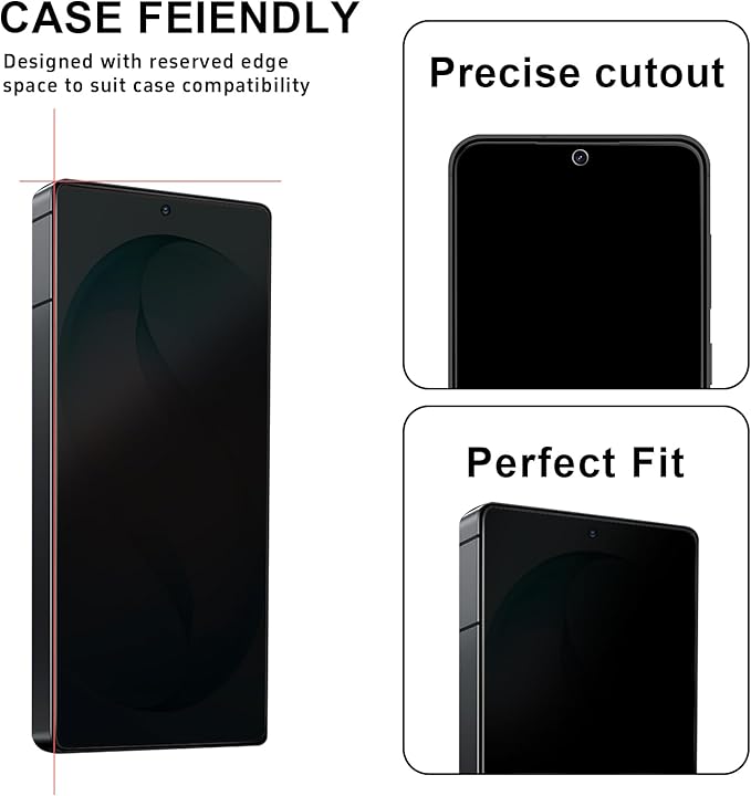 3 Pack for Samsung Galaxy S25 Ultra Privacy Screen Protector Tempered Glass 6.9inch Private Saver Anti-Spy Eye Protection Anti-Scratch Full Coverage