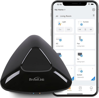 Broadlink RM MAX IR RF WiFi Universal Remote Smart Home Automation Compatible with Alexa and Google Home