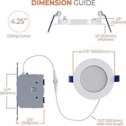 HALO HLB 4 inch LED Recessed Ceiling Light Canless Dimmable with Selectable Lumens and Selectable Color 27/30/35/40/5000K 4-Pack Wet Location Indoor Outdoor Soffit Lighting HLB4LSFS5-4PK