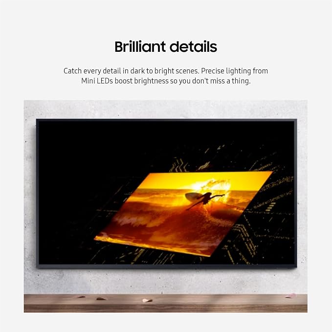 SAMSUNG 55-Inch Class Neo QLED 4K The Terrace Partial Sun, Quantum HDR+ (QN55LST7DAFXZA, 2024 Model) + SAMSUNG 55-Inch The Terrace Outdoor Smart TV Dust Cover with Protective Lining, VG-SDCC55G