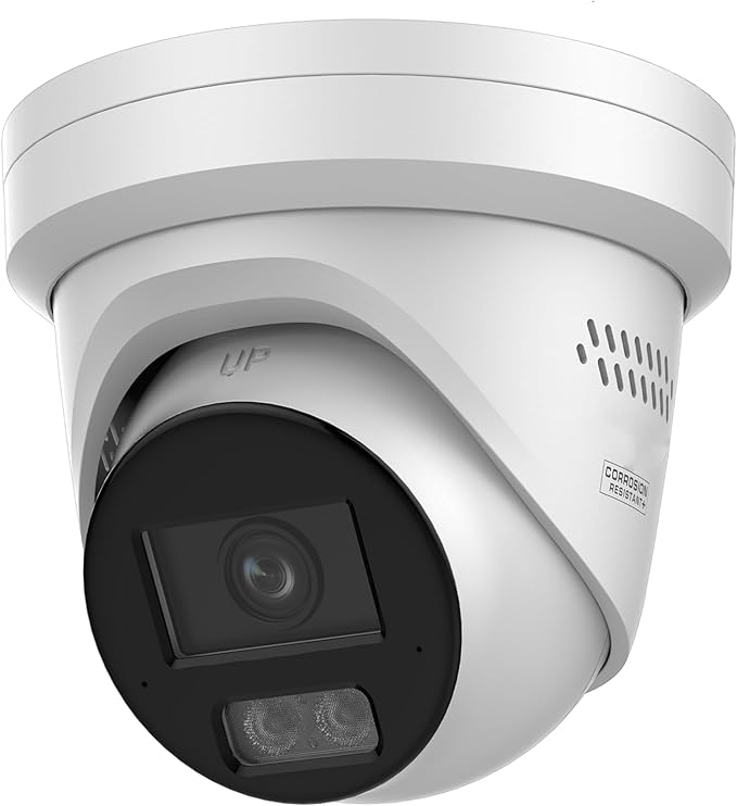 4K 8MP DS-2CD2387G3-LIS2UY/SL PoE Turret IP Camera Smart Hybrid Light, Full Color 3.0, 2-Way Talk, Scene-Adaptive WDR, Audible and Visual Alarm, DS-2CD2387G2-LSU/SL Upgrade Model 2.8mm Lens