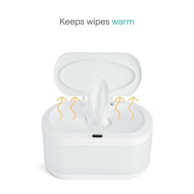 Munchkin Touch Free Baby Wipe Warmer with Nightlight & Motion Sensor, White