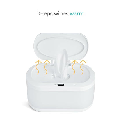 Munchkin Touch Free Baby Wipe Warmer with Nightlight & Motion Sensor, White