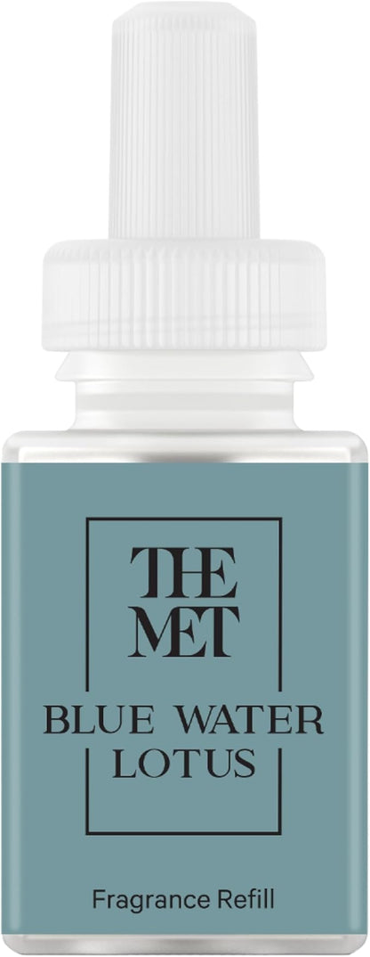 Pura & The Met Home Scent Refill - Smart Home Air Diffuser Fragrance - Up to 120-Hours of Luxury Fragrance - Household Essential - Clean & Safe Diffuser - Single Refill, Blue Water Lotus