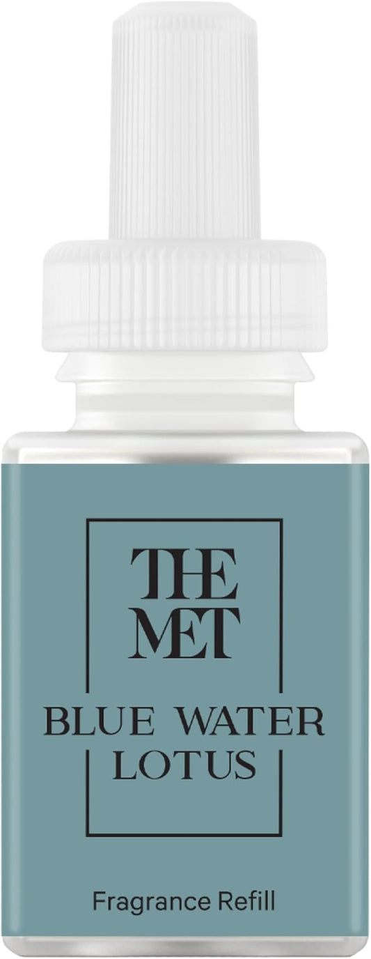 Pura & The Met Home Scent Refill - Smart Home Air Diffuser Fragrance - Up to 120-Hours of Luxury Fragrance - Household Essential - Clean & Safe Diffuser - Single Refill, Blue Water Lotus