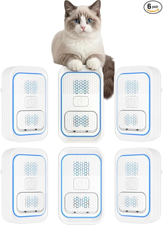 6 Pack Air Purifiers for Home, Filterless Negative Ion Air Ionizers, Quiet Cat Litter Deodorizer for Pet Odor, Smoke, Dust, Cooking Smell – Bedroom, Kitchen, Living Room,Litter Box Area