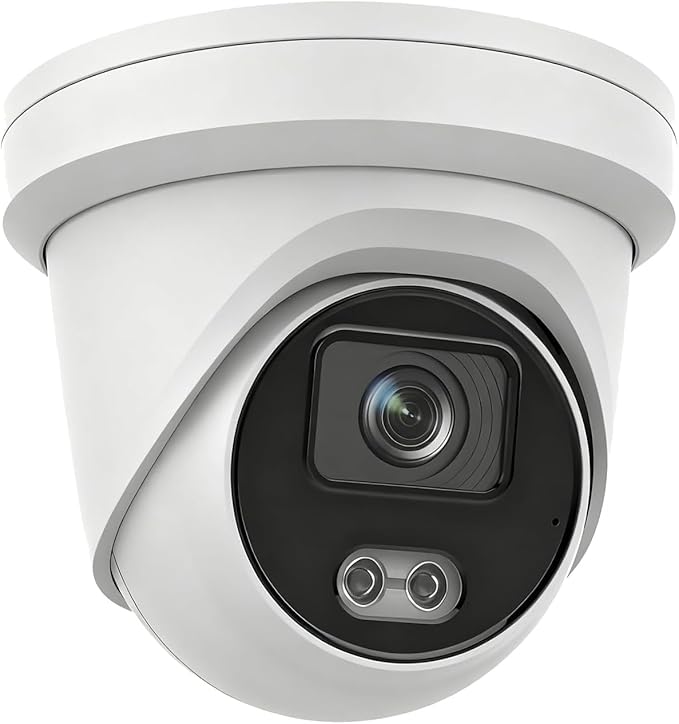 DS-2CD2347G2-LU 4MP Acusense Color-Vu PoE IP Turret Dome Camera 247 Full Color, 2.8mm Lens, IP67, 130dB True WDR, H.265+ Compression, Built in Mic, Human & Vehicle Detection, Work with Ⲏіkconnect